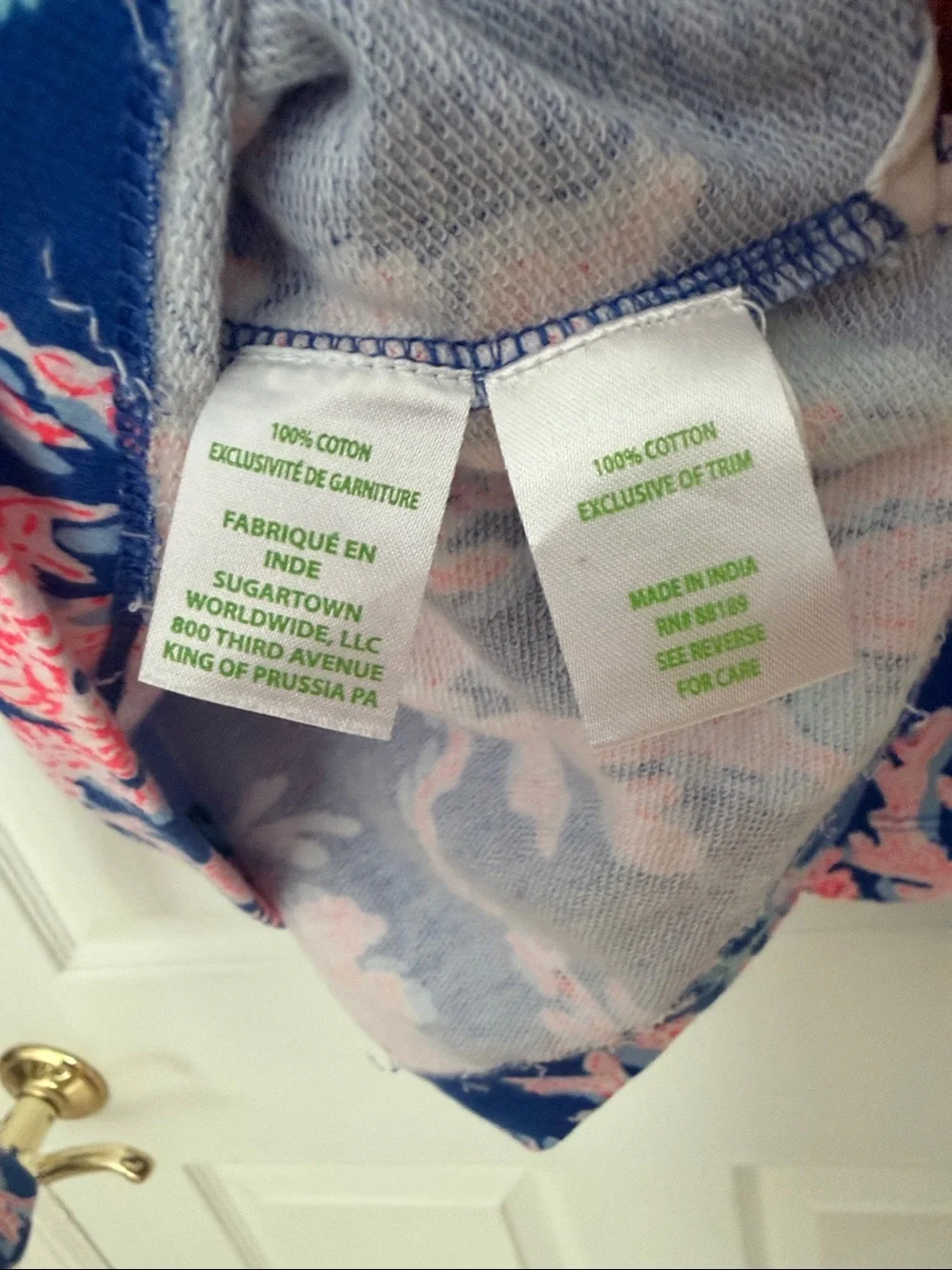 Lilly Pulitzer Hoodie in “ Swim On Over Borealis Blue” size Women’s XL - Picture 8 of 10